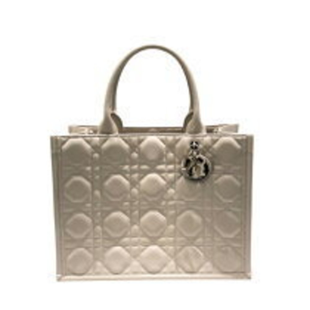 Christian Dior Book Tote Beige GD Calf Handbag